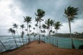 The Cloudy sky at the Coconut hill, ItÃ¢â¬â¢s located at the Mirissa, Sri Lanka Royalty Free Stock Photo